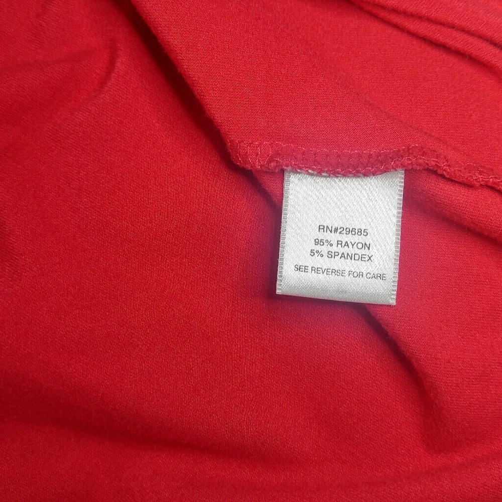 Pendleton Red Boatneck Top Medium - image 4